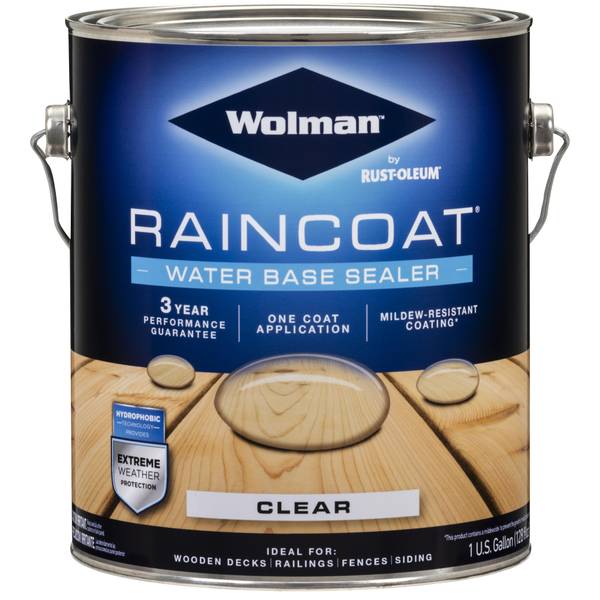Photo of 1 Gal RainCoat One Coat Satin Clear Exterior Wood Sealer