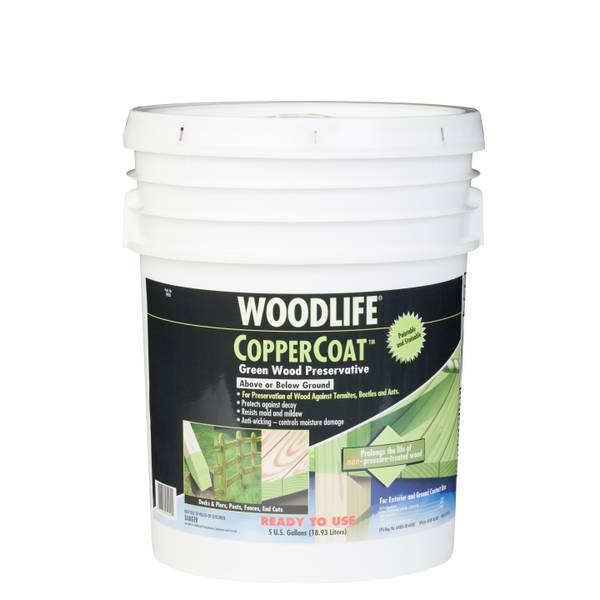 Photo of 5 Gal Woodlife CopperCoat Green Exterior Wood Preservative