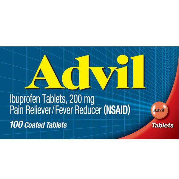 Photo of Advil Pain Reliever and Fever Reducer - 100 Coated Tablets