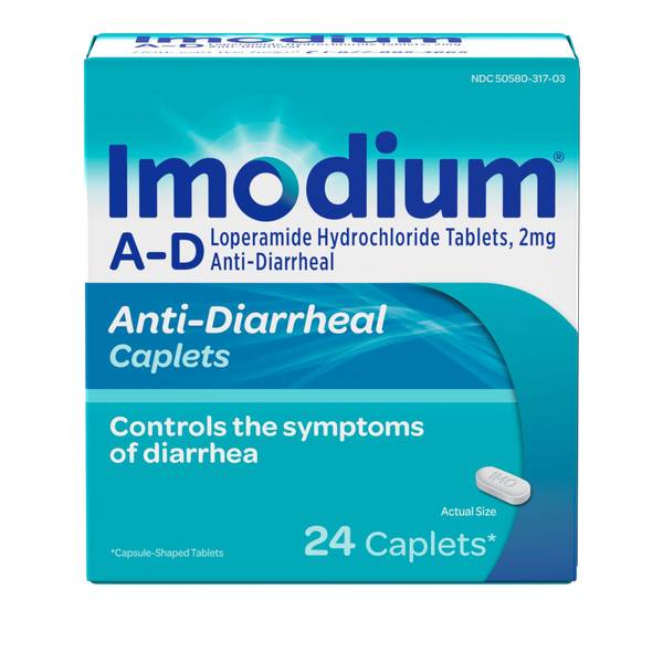 Photo of A-D Diarrhea Relief Caplets, Loperamide Hydrochloride, 24 Count
