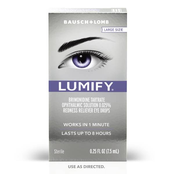 Photo of LUMIFY Redness Reliever Eye Drops, For Whiter & Brighter Looking Eyes, 0.25 Fl Oz (7.5 mL)