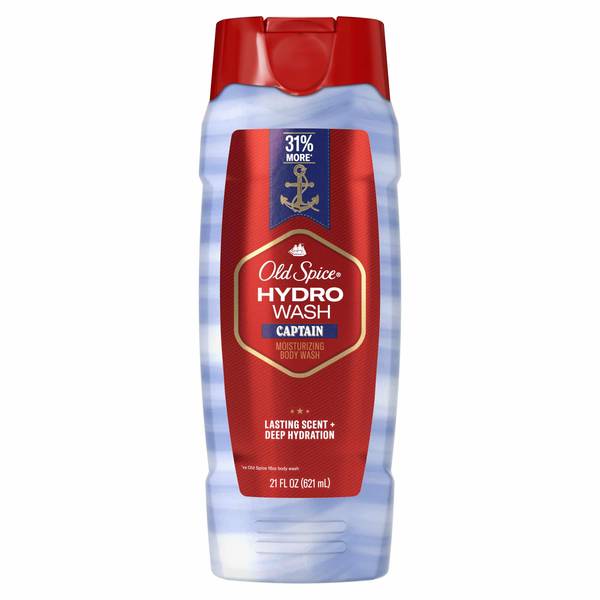 Photo of Old Spice Red Collection Body Wash for Men, Captain Scent, 21oz