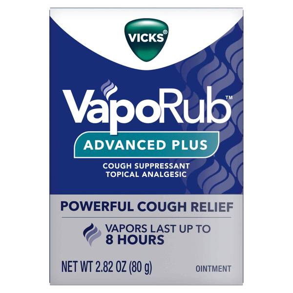 Photo of Vicks VapoRub Advanced Plus Cough Suppressant Chest Rub Ointment 2.82oz