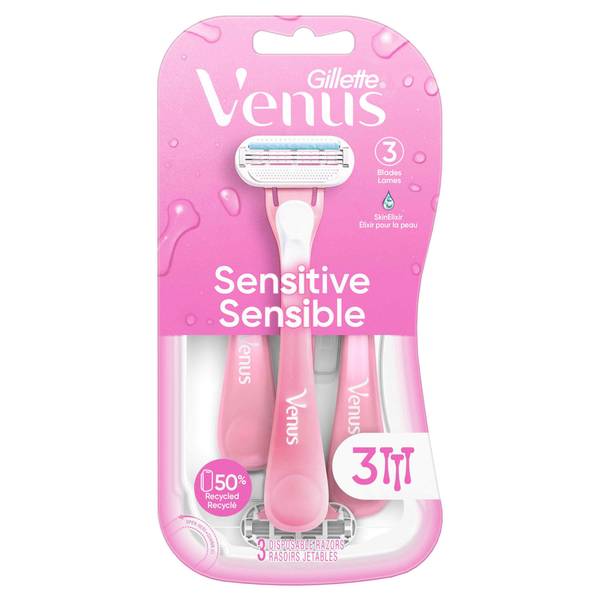 Photo of Venus Sensitive Women's Disposable Razor, 3 Count
