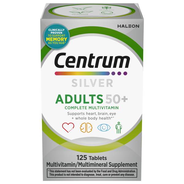 Photo of Silver Multivitamin for Adults 50 Plus -125 Count