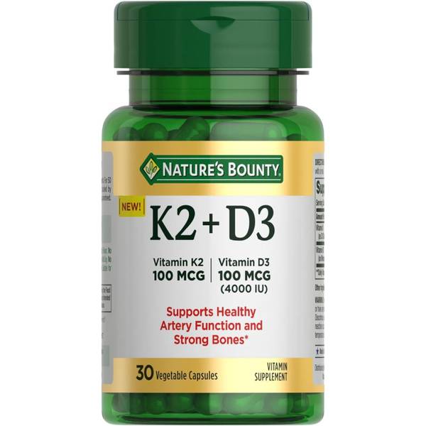 Photo of Nature's Bounty Vitamin K2 + D3 30 ct