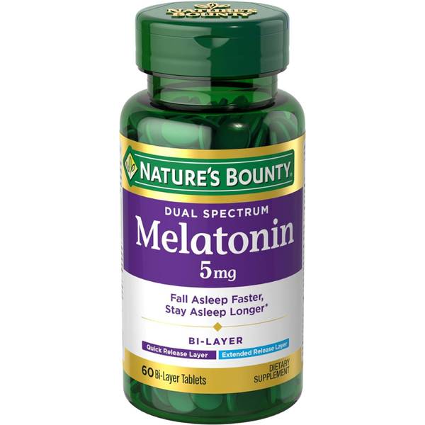 Photo of Nature's Bounty Melatonin 5mg Dual Spectrum 60ct