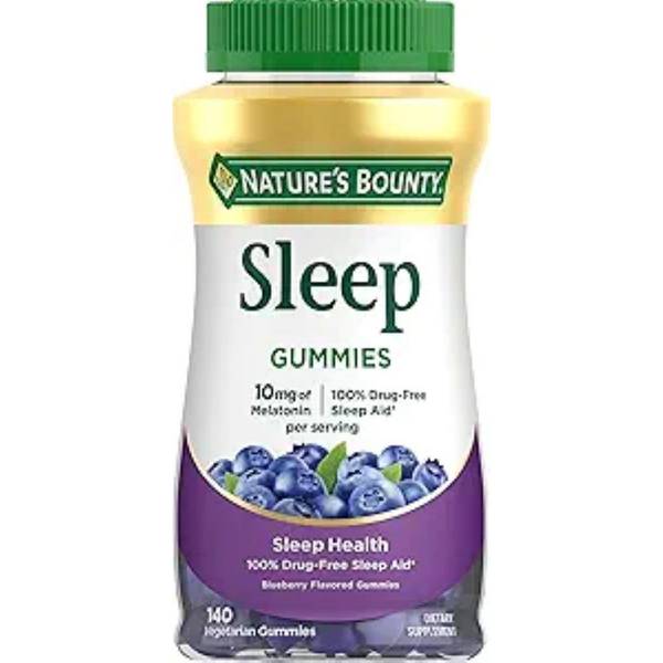 Photo of Nature's Bounty 10 mg Melatonin Gummy, 100% Drug Free Sleep Supplement, 10 mg,
