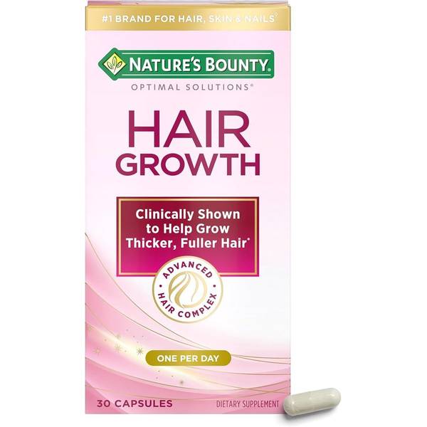 Photo of Nature's Bounty Optimal Solutions Hair Growth 30ct