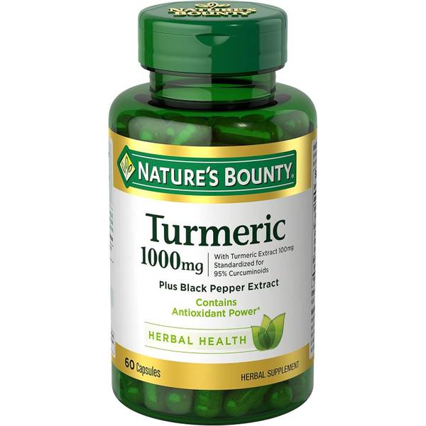 Photo of Nature's Bounty Turmeric 1000mg, 60 Capsules