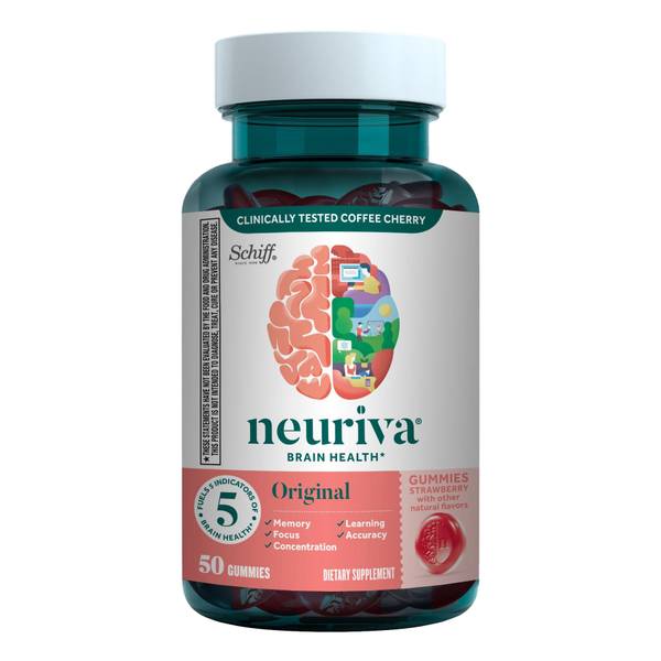 Photo of NEURIVA Brain Performance Original Strawberry Gummies - 12/50 ct.