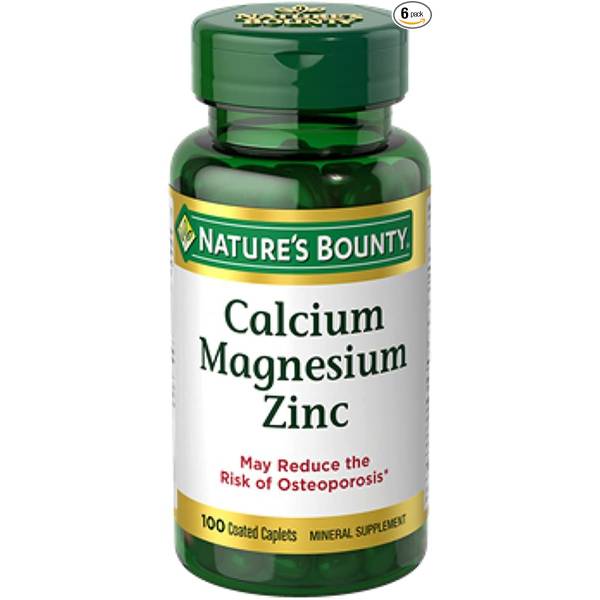 Photo of Nature's Bounty Calcium Magnesium Zinc, 100 Count
