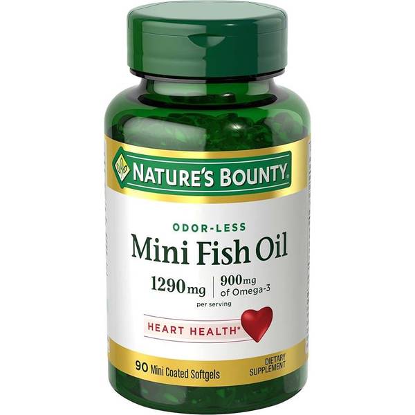 Photo of Nature's Bounty Mini Fish Oil Softgels, 90ct