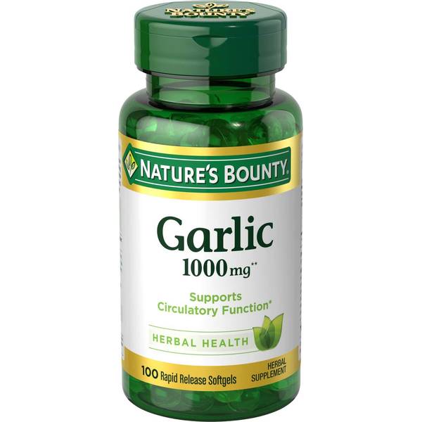 Nature's Bounty Odorless Garlic 1000 mg Dietary Supplement Softgels - 100.0 ea