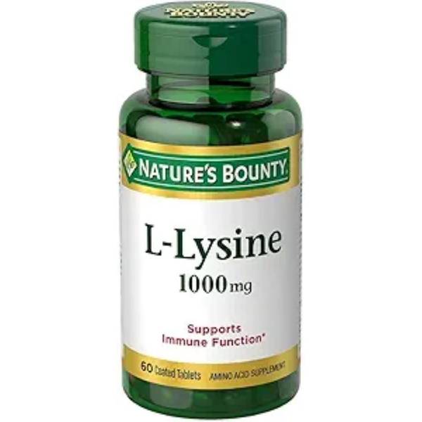 Photo of Nature's Bounty L-Lysine 1000 mg Tablets 60