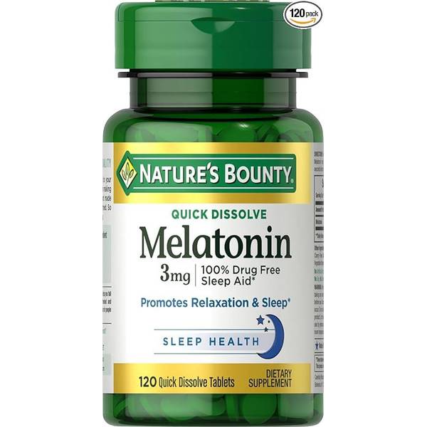 Photo of Melatonin 3 mg 120 Count