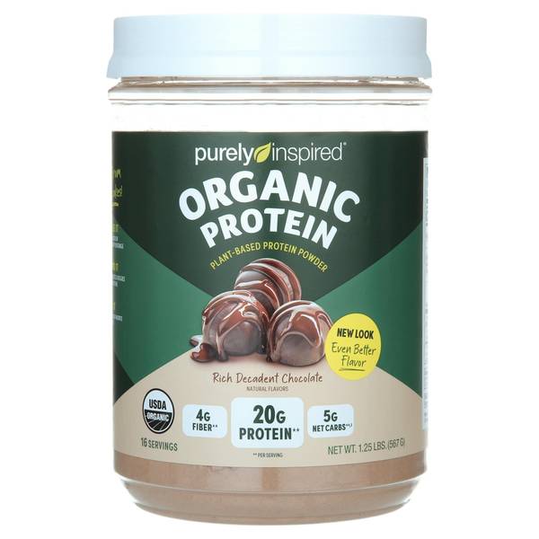Photo of Organic Protein Plant-Based Nutritional Powder, Decadent Chocolate