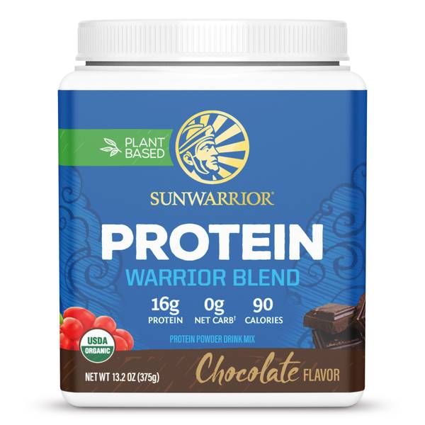 Photo of Sunwarrior Warrior Blend Chocolate Vegan Protein Powder