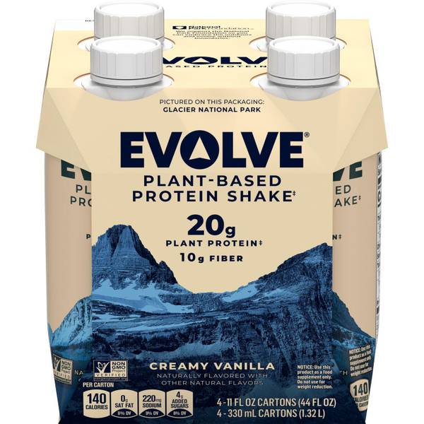 Photo of Vanilla Bean 11oz 4pk Plant Based Protein Shakes