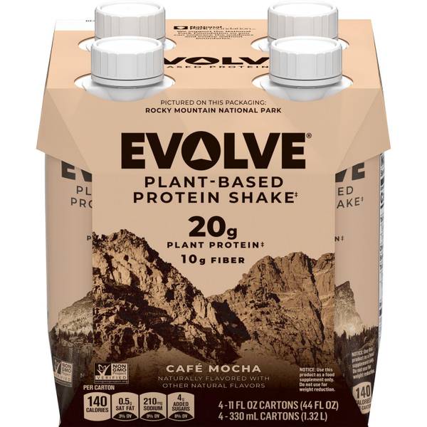 Photo of Cafe' Mocha 11oz 4pk Plant Based Protein Shakes