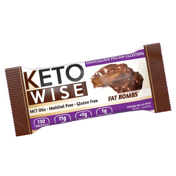 Photo of Keto Wise Fat Bombs Chocolate Pecan Cluster