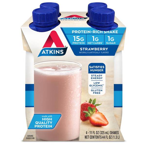 Photo of Gluten Free Protein-Rich Strawberry Shake, 4 Count