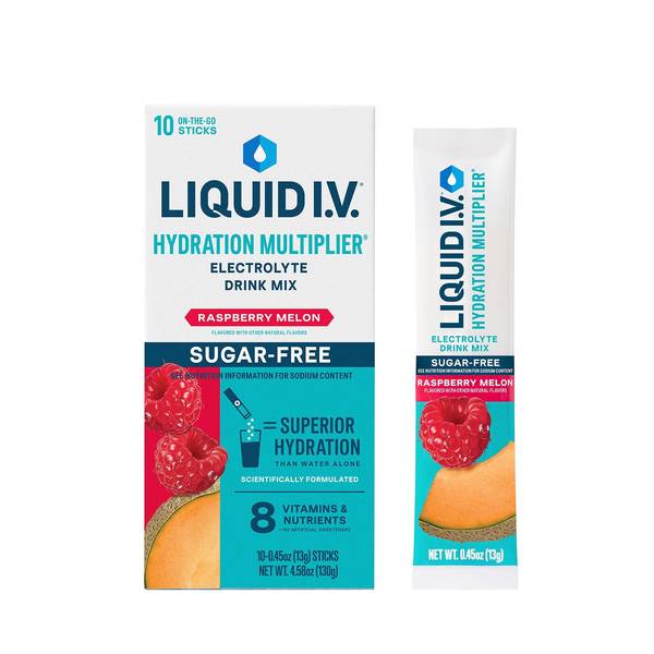 Photo of Liquid IV Sugar Free Raspberry Melon Hydration Multiplier 10ct