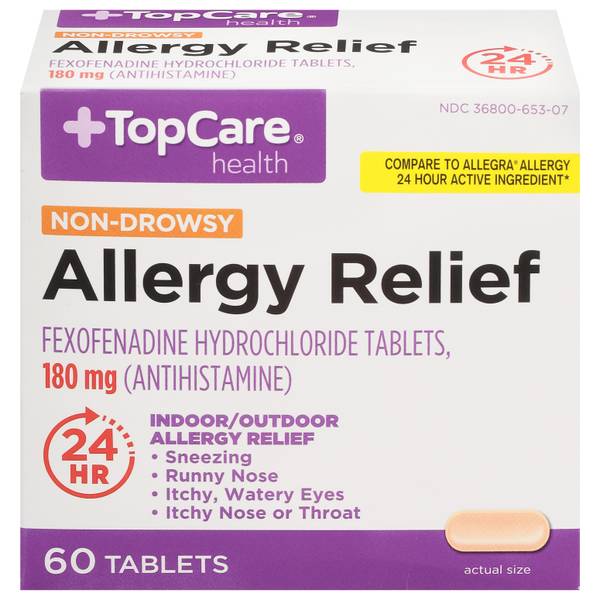 Photo of 60 Count Non-Drowsy Allergy Relief Tablets