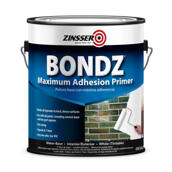 Company 256261 1 Gallon White Bondz Advanced High Adhesion Water Based Primer