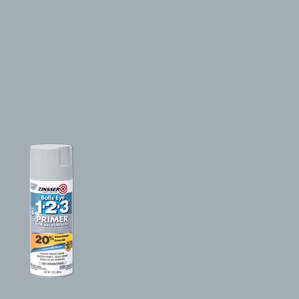 Photo of 13 oz Bulls-Eye 1-2-3 Gray Oil-Based All Surface Primer Spray
