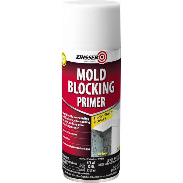 Rust-Oleum 13 oz. Aerosol Can Interior/Exterior Mold Blocking Primer Spray - Flat White (6/Carton) - 287512