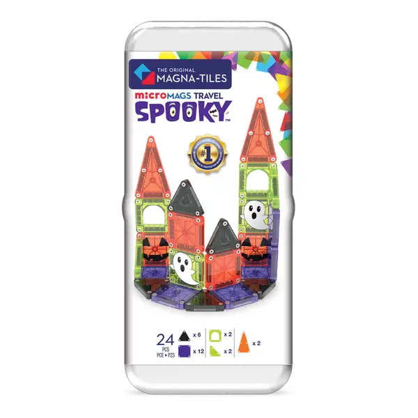 Magna-Tiles MicroMAGS Spooky Travel Set 24-Piece Magnetic