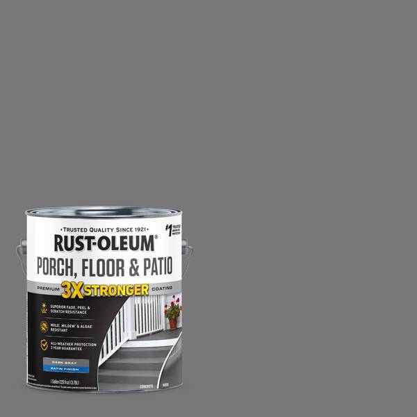 Photo of 1 Gallon Porch, Floor & Patio Premium Coating Satin Dark Gray