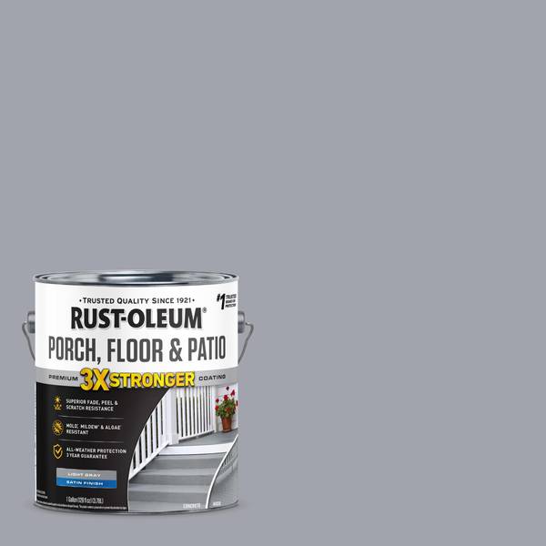 Photo of 1 Gallon Porch, Floor & Patio Premium Coating Satin Light Gray