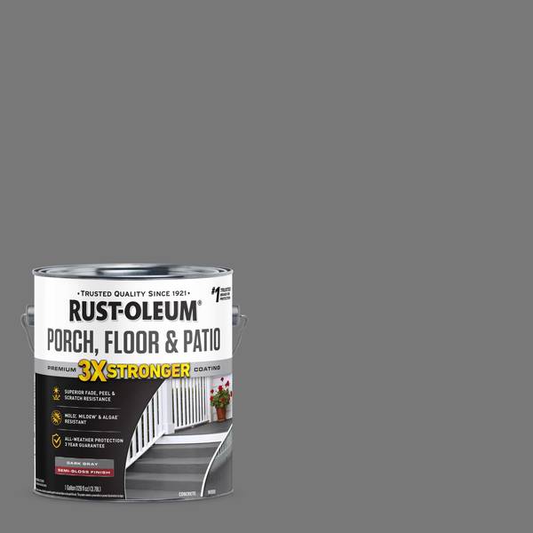 Photo of 1 Gallon Porch, Floor & Patio Premium Coating Semi-Gloss Dark Gray