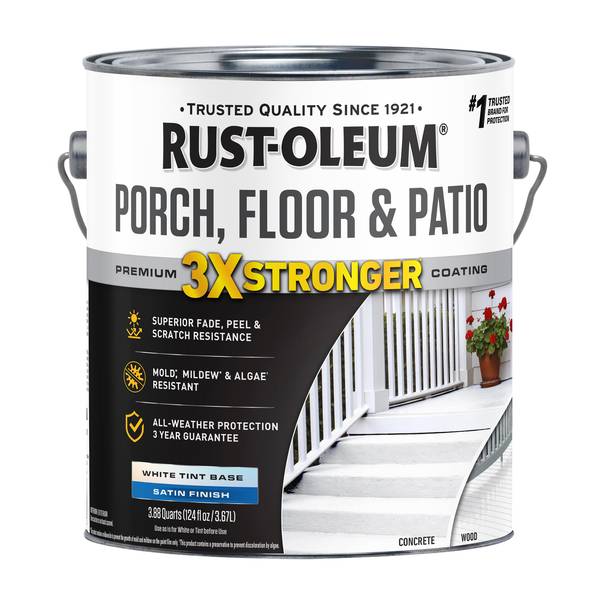 Photo of 1 Gallon Porch, Floor & Patio Premium Coating Satin White Tint Base