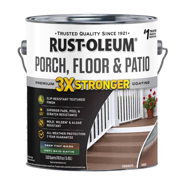 Photo of 1 Gallon Porch, Floor & Patio Premium Coating Anti-Skid Satin Deep Tint Base