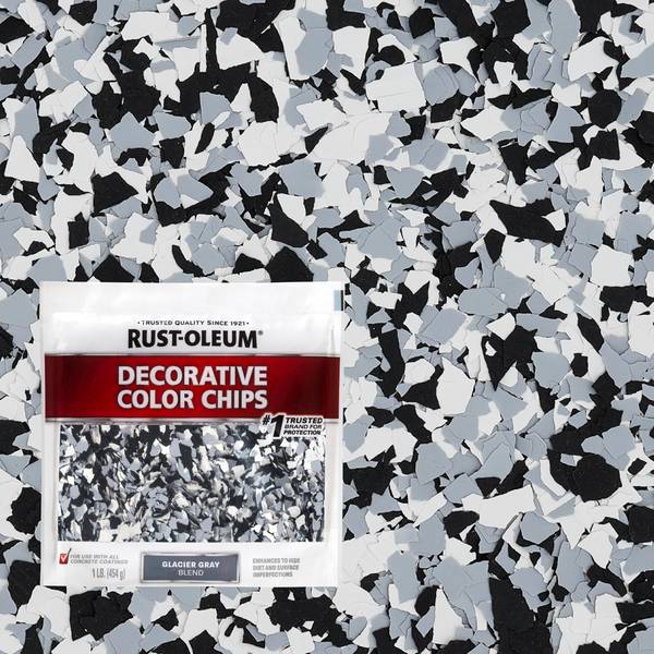 Photo of 1 lb Decorative Glacier Gray Color Chips