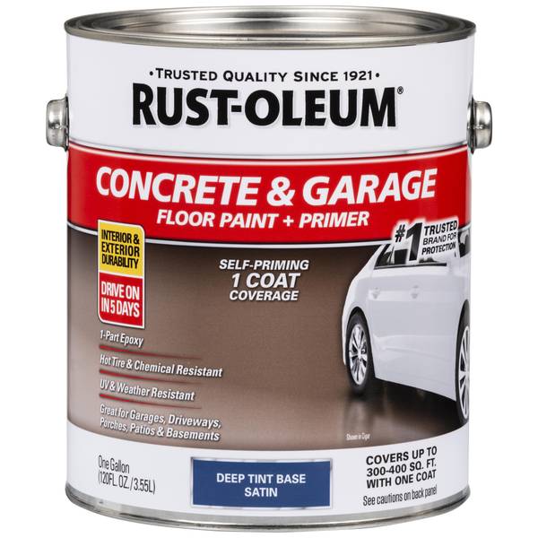 Photo of 1 gal Concrete & Garage 1-Part Epoxy Satin Deep Tint Base Floor Paint & Primer