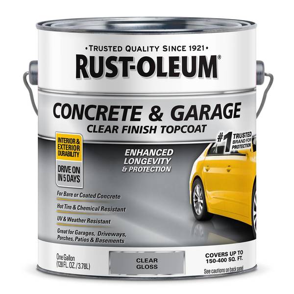 Photo of 1 Gallon Concrete & Garage Gloss Clear Finish Topcoat