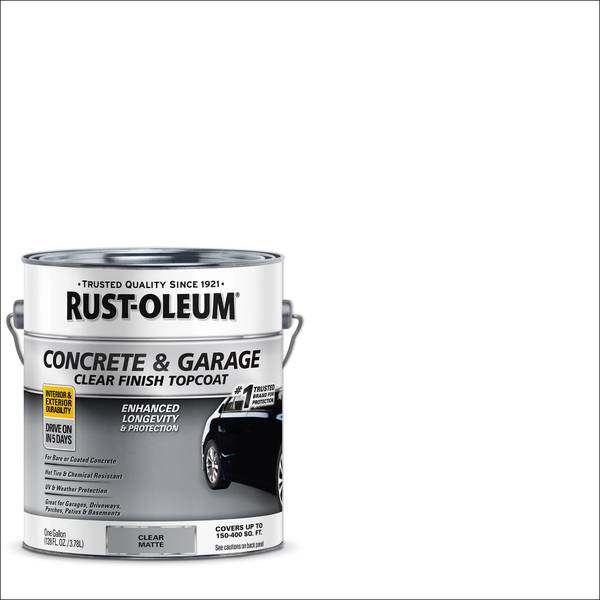 Photo of 1 Gallon Concrete & Garage Matte Clear Finish Topcoat