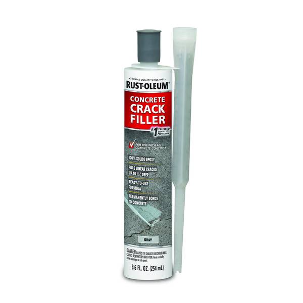 Photo of 8.6oz Concrete Crack Filler Gray Epoxy Repair Tube