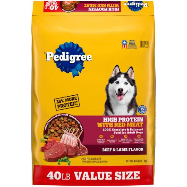 Photo of High Protein Adult Dry Dog Food, Beef and Lamb Flavor, 30 lb
