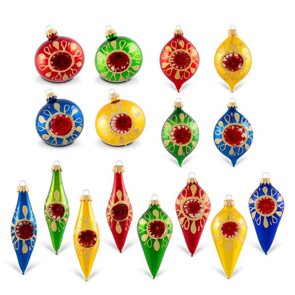 Gerson Glass Ornament Set