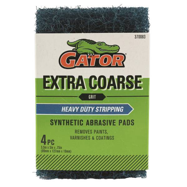 Gator 4 Pack Extra Coarse #3 Heavy Duty Stripping Synthetic Abrasive Pads