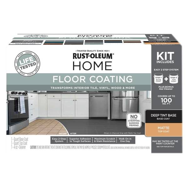 Photo of Home Floor Coating Matte Deep Tint Base Kit