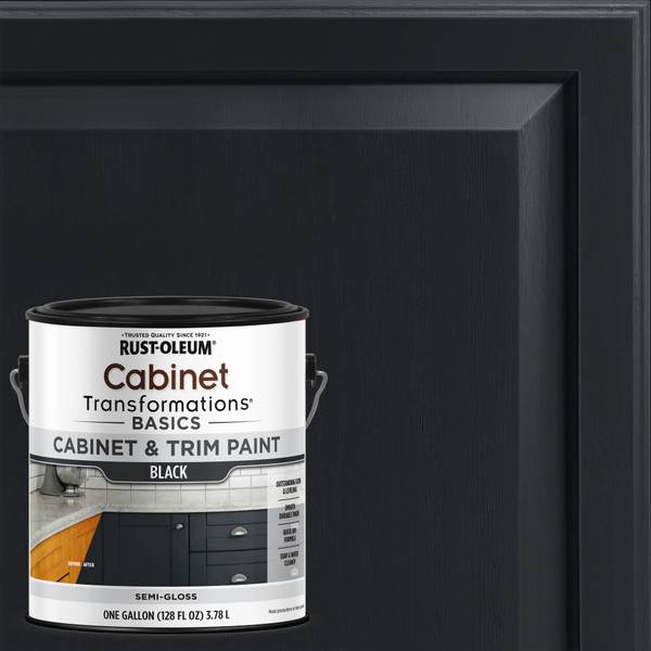 Photo of 1 Gallon Cabinet Transformations Basics Cabinet & Trim Semi-Gloss Black Paint