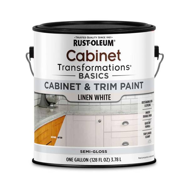 Photo of 1 Gallon Cabinet Transformations Basics Cabinet & Trim Semi-Gloss Linen White Paint