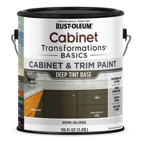 Photo of 1 Gallon Cabinet Transformations Basics Cabinet & Trim Semi-Gloss Deep Tint Base Paint