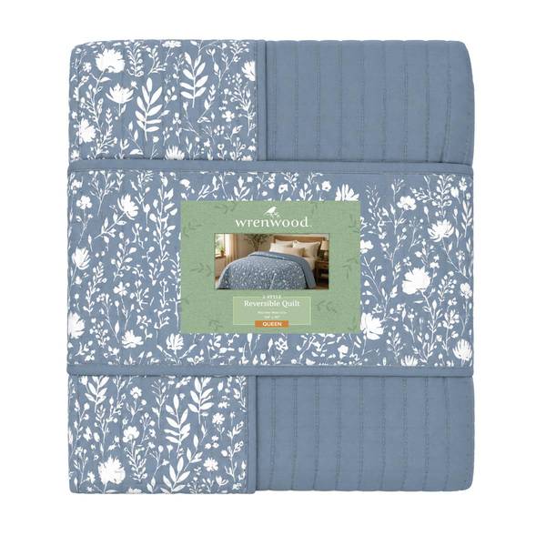 Photo of Reversible Quilt, King Size in Denim